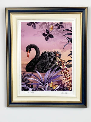 Black Swan Art Print by Avalana