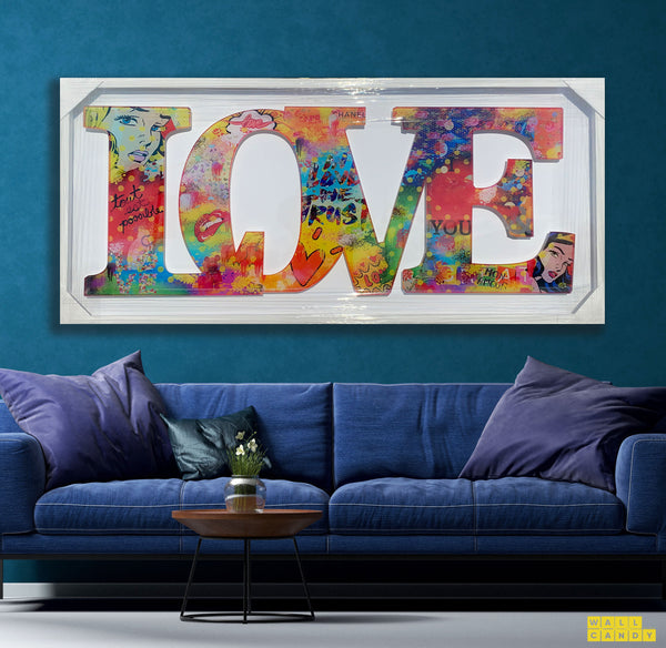 "LOVE LARGE " SPECIAL EDITION  BY WALLCANDY