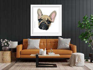 " Coco la Frenchie " puppy art, pop art, acrylic glass