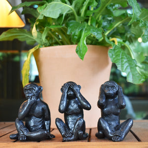 See No Evil, Hear No Evil, Speak No Evil - Decorative Sculptures