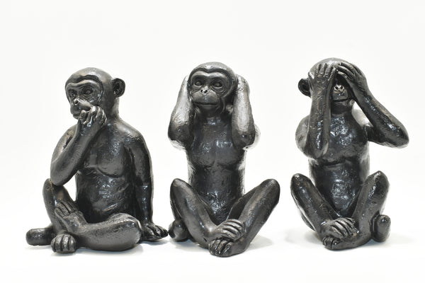 See No Evil, Hear No Evil, Speak No Evil - Decorative Sculptures