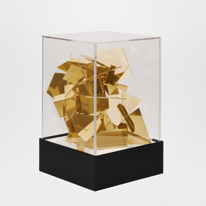 Particule2 Gold Lightbox sculpture