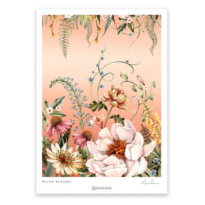 Art Print blush Blooms size 12x16" or 16x24"