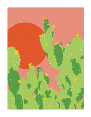 Le Cactus"  Retro Print-Illustrations