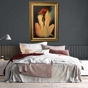 "Malta Red " Abstract Art by Ilana Fine
