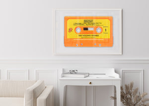 "Rolling Stones - Sticky Fingers " Cassette Tape Art by Wallcandy