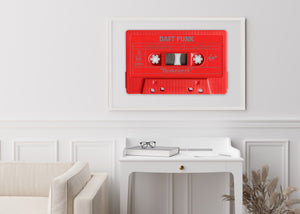 "Daft Punk" Cassette Tape Art by Wallcandy