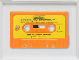 "Rolling Stones - Sticky Fingers " Cassette Tape Art by Wallcandy