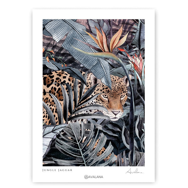 Jungle Jaguar Art Print by Avalana