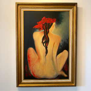 "Malta Red " Abstract Art by Ilana Fine
