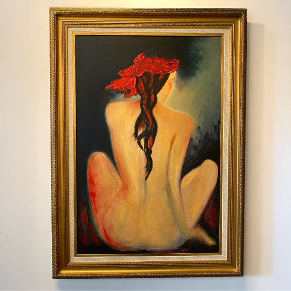 "Malta Red " Abstract Art by Ilana Fine
