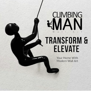 Climbing Man - WallArt - Sculptures