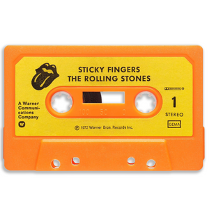 "Rolling Stones - Sticky Fingers " Cassette Tape Art by Wallcandy