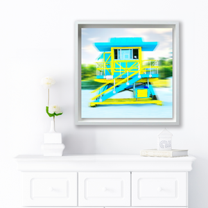 "Lifeguard Tower Icons - 5th Street-  " South Beach  by Stevie Beezie