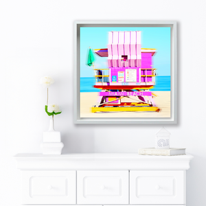 "Lifeguard Tower Icons - 100 -  " South Beach  by Stevie Beezie