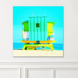 "Lifeguard Tower Icons - 4th Street-  " South Beach  by Stevie Beezie