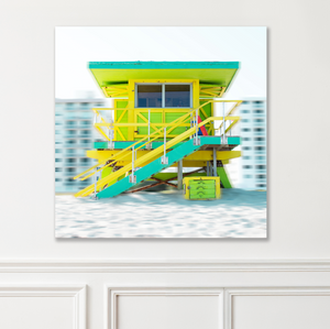 "Lifeguard Tower Icons - 2nd Street -  " South Beach  by Stevie Beezie