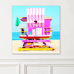"Lifeguard Tower Icons - 100 -  " South Beach  by Stevie Beezie