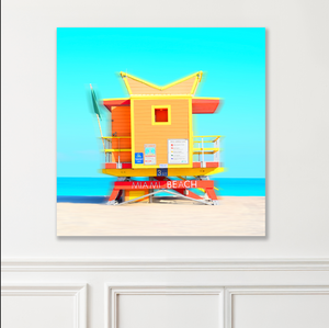 "Lifeguard Tower Icons - 3rd Street-  " South Beach  by Stevie Beezie
