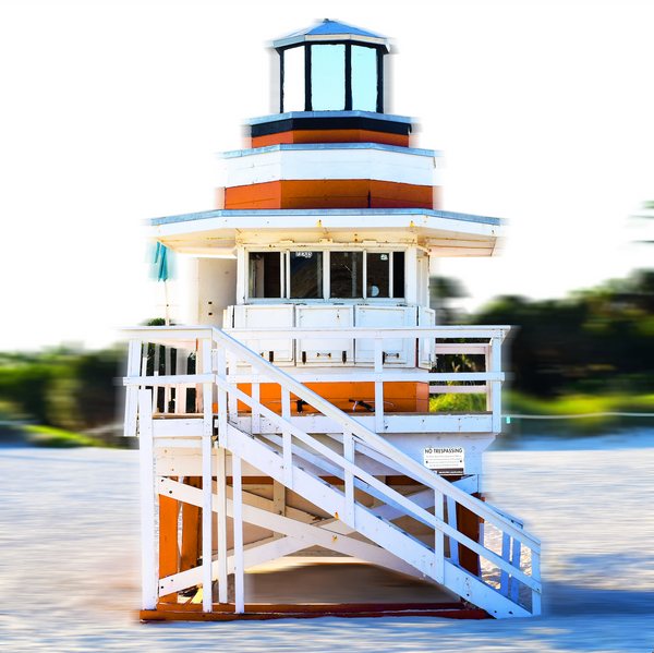 "Lifeguard Tower Icons SP. " South Beach  by Stevie Beezie