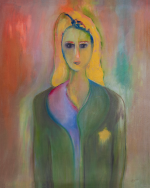 " Holocaust Girl " Abstract Art by Ilana Fine