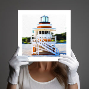 "Lifeguard Tower Icons SP. " South Beach  by Stevie Beezie