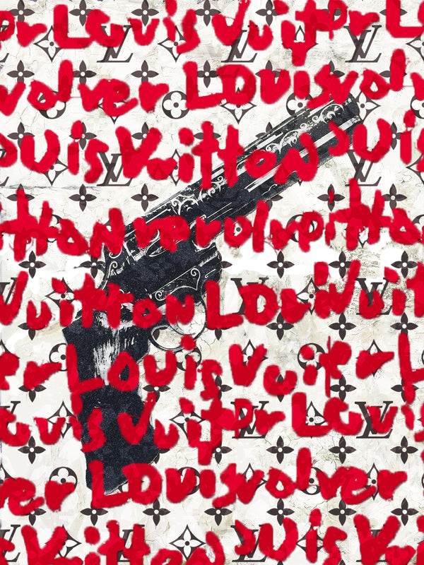 REVOLVER LOVER " LOUIS RED " By WALLCANDY