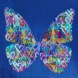 Butterfly " BlueLove" By Wallcandy