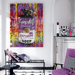 CAMPBELL'S POP " PURPLESOUP "  By WALLCANDY