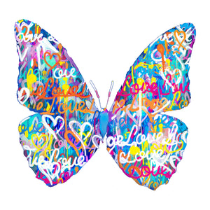 Butterfly " Love Graffiti " by Wallcandy