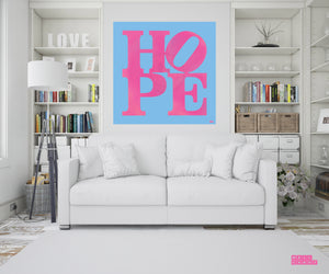 PINK&BLUE "HOPE" By WALLCANDY