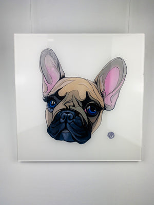 " Coco la Frenchie " puppy art, pop art, acrylic glass
